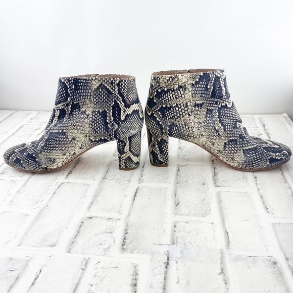 Loeffler Randall Leather Snakeskin Ankle boots - Picture 3 of 8